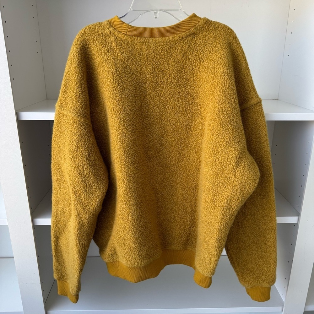 OUTDOOR VOICES Mustard Yellow MegaFleece Pullover Sweatshirt - Picture 5 of 6